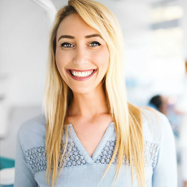 woman smiling