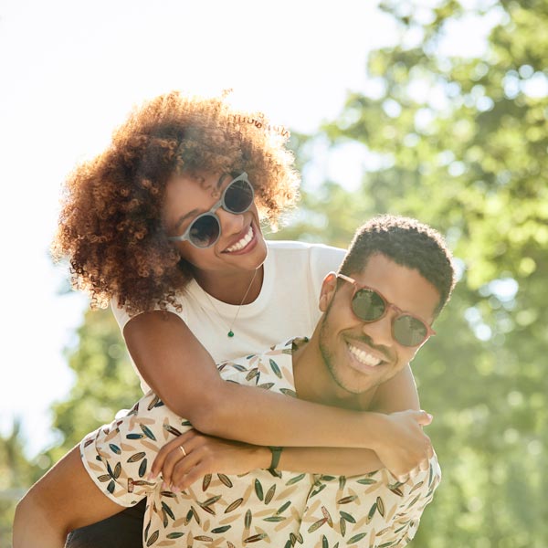 couple smiling together